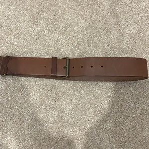 burberry brown leather belt